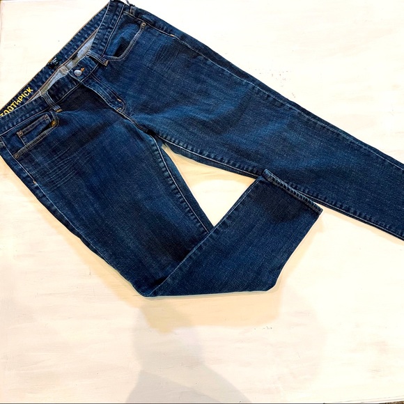J. Crew Denim - J. Crew Toothpick Jeans Size 33 Dark Wash Mid Rise